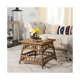 Sora Wicker Accent Table