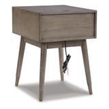 24.63" Wood Accent Table