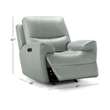 Henry Leather Power Recliner with Power Headrest