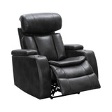 Zackary Leather Theater Power Recliner with Power Headrest
