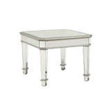 Hamden Square Mirrored End Table