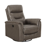 Palma Leather Power Swivel Glider Recliner