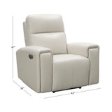 Kelly Leather Power Recliner with Power Headrest