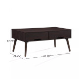 Noemi Mid Century Modern Fiberboard Coffee Table