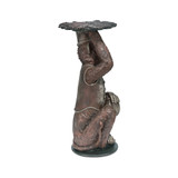 Moroccan Monkey Butler Pedestal Sculptural Table