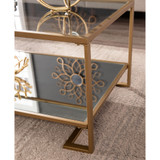Horn Glass-top Cocktail Table