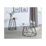 Trystance Glass Top End Table