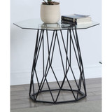 Trystance Glass Top End Table