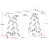 Ramsee Grey Console Table