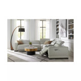 Krofton 7-Pc. Beyond Leather Fabric Sectional with 3 Power Motion Recliners and 2 Consoles
