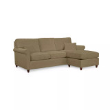 Lidia 82" Fabric 2-Pc. Reversible Chaise Sectional Sofa with Storage Ottoman - Custom Colors