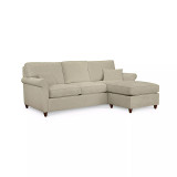 Lidia 82" Fabric 2-Pc. Reversible Chaise Sectional Sofa with Storage Ottoman - Custom Colors