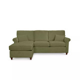 Lidia 82" Fabric 2-Pc. Reversible Chaise Sectional Sofa with Storage Ottoman - Custom Colors