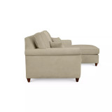 Lidia 82" Fabric 2-Pc. Reversible Chaise Sectional Sofa with Storage Ottoman - Custom Colors