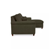 Lidia 82" Fabric 2-Pc. Reversible Chaise Sectional Sofa with Storage Ottoman - Custom Colors