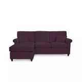 Lidia 82" Fabric 2-Pc. Reversible Chaise Sectional Sofa with Storage Ottoman - Custom Colors