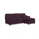 Lidia 82" Fabric 2-Pc. Reversible Chaise Sectional Sofa with Storage Ottoman - Custom Colors