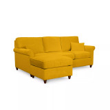 Lidia 82" Fabric 2-Pc. Reversible Chaise Sectional Sofa with Storage Ottoman - Custom Colors