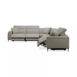 Adney 161" 6-Pc. Zero Gravity Fabric Sectional with 4 Power Recliners