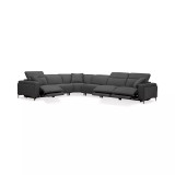 Adney 161" 6-Pc. Zero Gravity Fabric Sectional with 3 Power Recliners