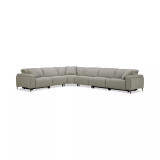 Adney 161" 6-Pc. Zero Gravity Fabric Sectional with 3 Power Recliners