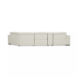 Jenneth 4Pc Leather Cuddler Sectional with 2 Power Recliners