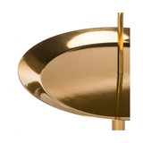 Apollo Round Brass Top Side Table