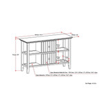 Acadian Solid Wood Console Sofa Table