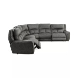 Terrine 5-Pc. Fabric Sectional with 2 Power Motion Recliners