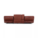 Thaniel 4-Pc. Leather Sectional with 2 Power Recliners and 1 USB Console