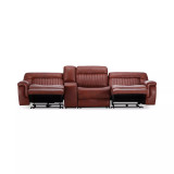 Thaniel 4-Pc. Leather Sectional with 2 Power Recliners and 1 USB Console