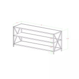 60" Industrial Bookcase