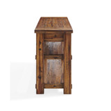 Durango Industrial Wood Console and Media Table with Shelves