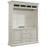 Sag Harbor White Entertainment Center, 2-Pc. Set (Entertainment Deck & Entertainment Console)
