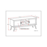 Kentler Mid Century Low TV Media Stand