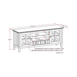 Acadian 60 inch TV Media Stand