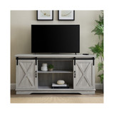 58" Modern Farmhouse Wood TV Stand
