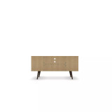 Liberty 53.14" Mid Century - Modern TV Stand with 5 Shelves and 1 Door