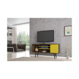 Liberty 53.14" Mid Century - Modern TV Stand with 5 Shelves and 1 Door