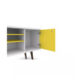 Liberty 53.14" Mid Century - Modern TV Stand with 5 Shelves and 1 Door