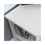 Riley Holliday Cottage White 56" Corner TV Console with Bookcase/Display