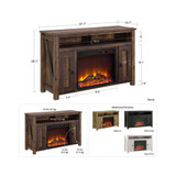 Winthrop Electric Fireplace Tv Console For Tvs Up To 50"