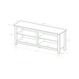 58" Wood TV Media Stand Storage Console