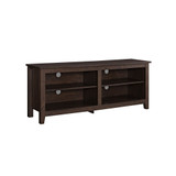 58" Wood TV Media Stand Storage Console