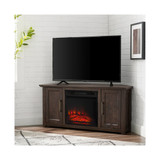 Camden 48" Corner TV Stand with Fireplace