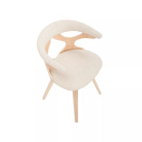Gardenia Mid-Century Modern Dining and Accent Chair with Swivel