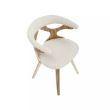 Gardenia Mid-Century Modern Dining and Accent Chair with Swivel