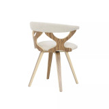 Gardenia Mid-Century Modern Dining and Accent Chair with Swivel