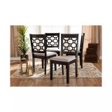 Peter Modern and Contemporary Fabric Upholstered 4 Piece Dining Chair Set