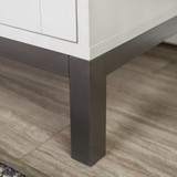 52" Avenue Wood TV Console with Metal Legs - White